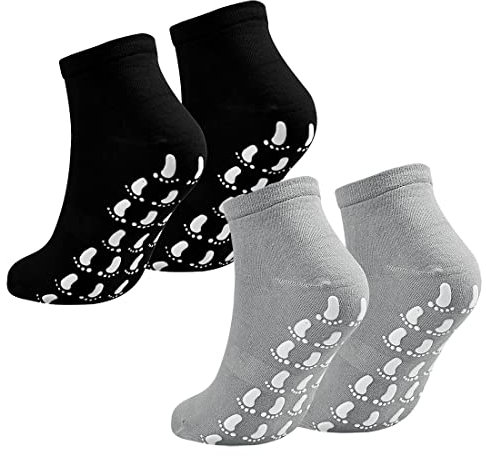 SIOPPKIK 2 Paar Anti-Rutsch-Socken Yoga Socken, Rutschfeste Socken für Damen Männer, Yoga Pilates Socken,Non Slip Yoga Pilates Socks Martial Arts Fitness Dance Barre,EU 35-42