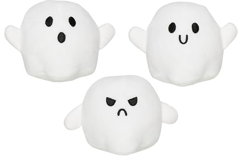 Pearhead Halloween Hundespielzeug, Weißes Geist Hundespielzeug, 3er Set, Halloween Haustier Spielzeug, Hundebesitzer Must Have Zubehör, Herbst Haustier Spielzeug
