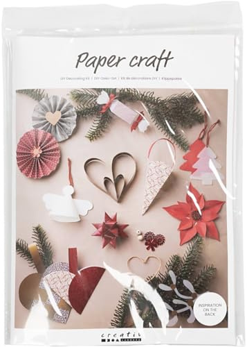 Hobby Welt kreativ Großes Papier bastelset für Fröbelsterne, Weihnachtssterne und weitere weihnachtliche Dekorationsideen mit Anleitung