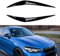 Für BMW 1er F20 F21 2015-2019, Autoscheinwerfer Wimpern Augenbrauen Aufkleber Trim Augenlider Deckel, Scheinwerferblenden Schutz und Dekoration,Gloss Black