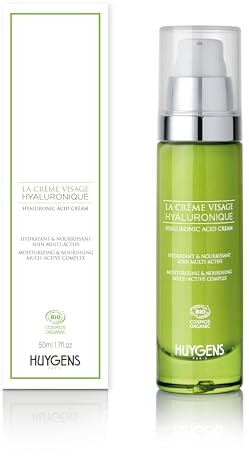HUYGENS - Die Gesichtscreme Hyaluronic Bio – revitalisierende und beruhigende Creme – 50 ml – 100% natürlich – Vegan