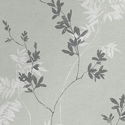 Laura Ashley Papier Peint intissé Mari Mineral 1005 x 52cm Vert