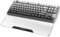 MAMBASNAKE Handgelenkauflage für Tastatur, Tastaturpad aus Acryl für TKL 80% Tastatur - Ergonomic Wrist Rest für Büro/Spiele/Tippen/Laptop - Premier Clear Acryl - Anti-Rutsch Gummifüße - Schwarz