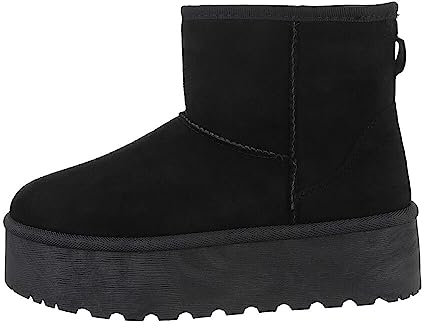 Ital Design Damenschuhe Stiefeletten Plateaustiefeletten, 88-61-, Textil, Schwarz, Gr. 41