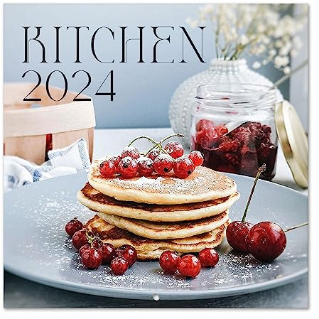 Grupo Erik Kalender 2024 Wandkalender 2024 - Kitchen Kalender 2024 Familienplaner 30 x 30 cm 12 Monate + Letzten 4 Monate 2023 auf einer Seite