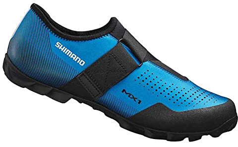 Shimano Unisex Zapatillas SH-MX100 Cycling Shoe, Blau, 48 EU