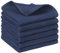 Uxcell 100% Cotton Dish Clothes, Double-Sided Waffle Weave Kitchen Towels, Absorbent Kitchen Dish Cloths, 35 x 35 Cm, 6 Pack Navy Blue Pack of 6