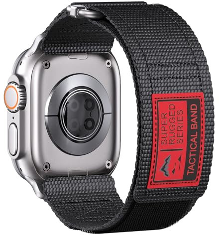 Cinturino Compatibile con Apple Watch Ultra 2/Ultra 49mm 45mm 44mm 42mm, Cinturino Sport di Ricambio in Nylon per Apple Watch Series 10/9/8/7/6/5/4/3/2/1/S