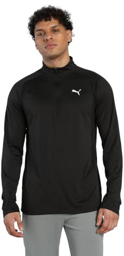 PUMA Herren TAD TECH Oberteil mit viertellangem Reißverschluss im Materialmix