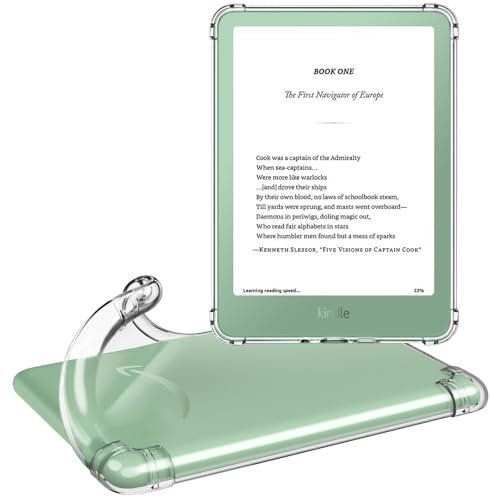 MoKo Custodia Protettiva per 6 Pollici Kindle (11th Generazione Modello 2024/2022), Custodia di Guscio Posteriore Morbido Trasparente in TPU, DIY Cover Protettiva per Kindle 2024/2022, Trasparente