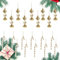 Zfseyuh 24 Pièces Ornements de Sucettes de Noël Canne en Bonbon Glitter Pendentif Sapin de Noël Canne en Bonbon Pour Décorations de Sapin de Noël