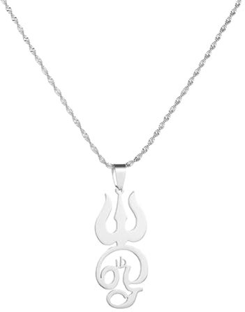 Hao Wu Xuan Stahl Tamil Zeichen Anhänger für Tamil Symbol Schmuck Indisch