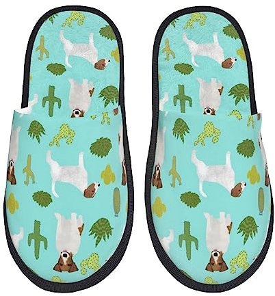 Donna Uomo Antiscivolo Scarpe Di Slipper Jack Russell Dog Cactus Pantofole Per Interno Esterno Casual Calde Ciabatte Invernali Antiscivolo Pantofole Viaggio Hotel Per Ufficio Regali Indoor L