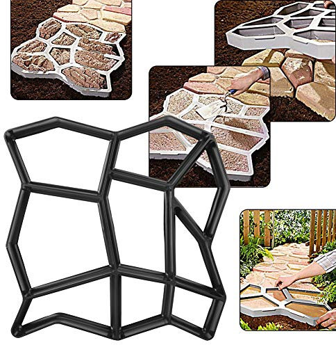 Fydun Adoquín de Pavimento Piedra de Paso de Bricolaje para Jardín Césped Camino Pavimentadora Caminata para Familias