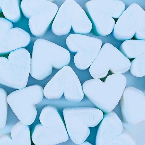 Haribo Chamallows Blue, Caramella Marshmallow a Forma di Cuore, Colore Blu, Ideale Come Regalo e Baby Shower - 1kg