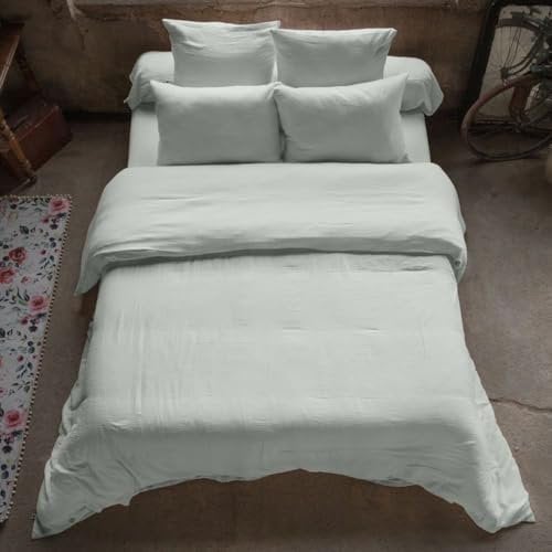 Housse de Couette 240x260 cm Gaze de Coton Eucalyptus