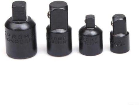 ZWEquipint Ensemble d'adaptateurs de douille en acier au chrome vanadium, 1, 4, 3, 8, 1, 5,1 cm, réducteur, clé à cliquet (1/2 à 3/8)