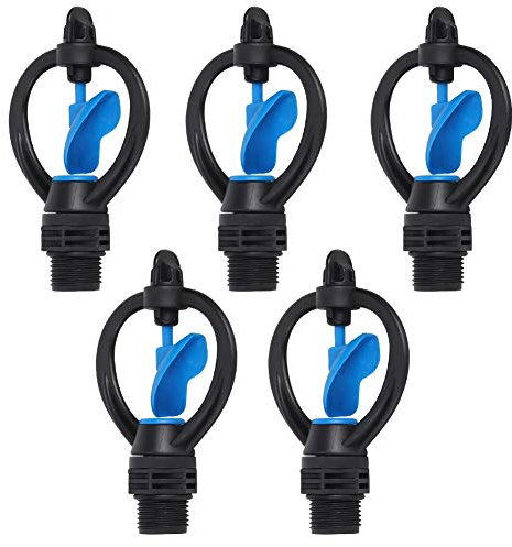 Wasserwerkzeug, 5pcs Männlicher Faden Garten Rasenwassersprinkler für die Bewässerung mit Einfacher Installation, Großer Sprühbereich, Effektives Wasser Sparen