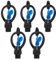 Strumento di Irrigazione, 5pcs Maschio Filo Giardino Prato Irrigatore per Irrigazione con Facile Installazione, Ampia Area di Spruzzatura, Salvare Acqua in Modo Efficace