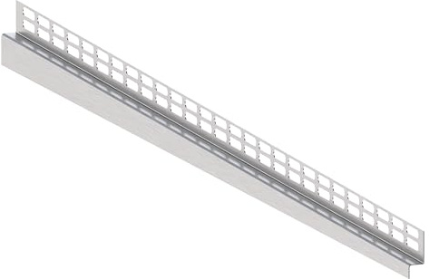 Aquabad Edelstahl Gefälle Wandprofil Clive Wall für begehbare Dusche 120cm, rechtsversion, Kantenhöhe 14mm