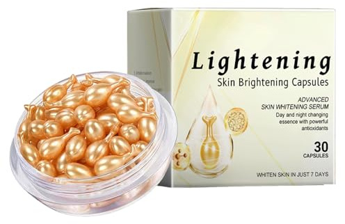 KOAHDE Capsules De Sérum Pour le Visage,Serum Vitamine E Visage,30PCS,Capsules De Soins Hydratantes Et Blanchissantes,Hydratation de la Peau Rebondissante Nourrissante