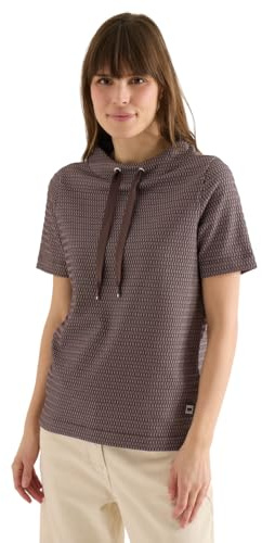 Damen Shirt mit Funnel Neck im Two-Tone-Look