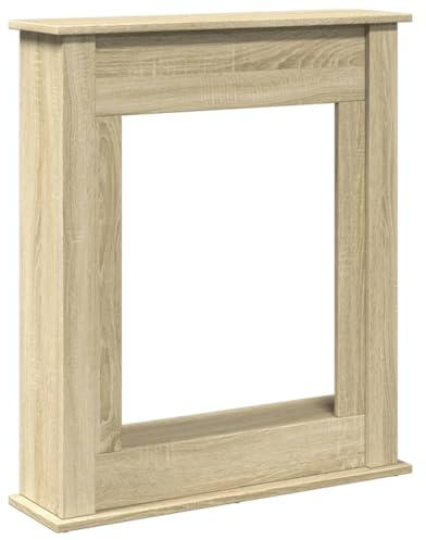 Lumanois Borde de Chimenea Madera ingeniería Roble Sonoma 75x20x87,5 cm,Casa y jardín,Accesorios para hornos de leña y chimeneas,12.65kg-854582