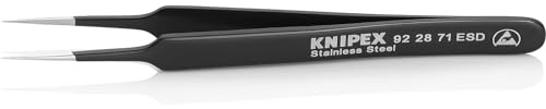 KNIPEX Universalpinzette ESD Mattiert Glatt 110 mm, 92 28 71 ESD