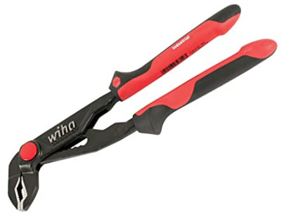 Wiha 30943 10 Inches Ergo Soft Grip Industrial Push Button Water Pump Pliers