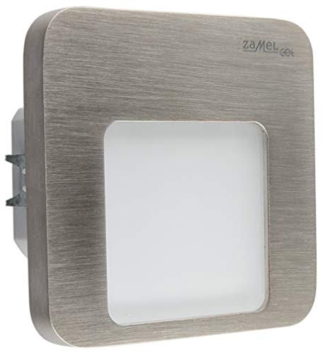 LEDIX 01-221-22 LED- Wandleuchte, Aluminium, stahlgrau, 7,3 x 7,3 x 4,2 cm