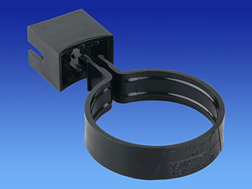 Osma 0T033B concealed screw pipe or socket bracket 68mm (2.5) Black