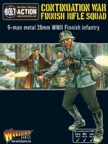 Warlord Games Finnish Infantry boxed set - 28mm Scale Metal Miniatures for Bolt Action Highly Detailed World War 2 Miniatures for Table-top Wargaming