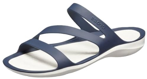 Crocs Swiftwater Sandal W, Sandali Donna, Navy White, 34/35 EU
