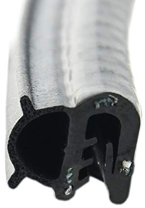 DS10 Dichtungsprofil von SMI-Kantenschutzprofi - Klemmbereich 2-4 mm - mit Dichtung seitlich aus EPDM Moosgummi - Dichtungsprofil - einfache Montage, selbstklemmend ohne Kleber (5 m)