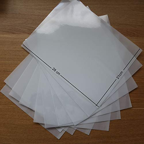 T S S 10 x Bögen (210 mm x 280 mm) Acryl-Strass-Transferpapier/Folie für glitzernde Motive, geeignet für mehrere Anwendungen, Mylar-Papier.