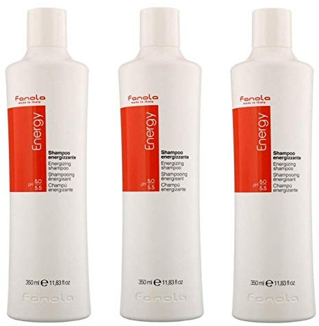 3x Fanola Energy - Energy Shampoo (Anti-Haarausfall) - 350 ml