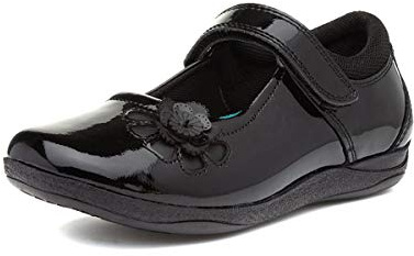 Hush Puppies Girl's Jessica Patent JnrSchool Uniform Shoe