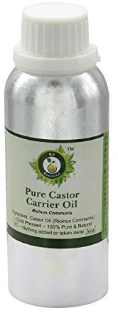 Rizinus Öl | Ricinus Communis | Kaltgepresstes Rizinus Öl | Für das Haarwachstum Für Wimpern | Für Augenbrauen | 100% reines natürlich | Kaltgepresste | Castor Oil | 630ml | 21 Unzen By R V Essential