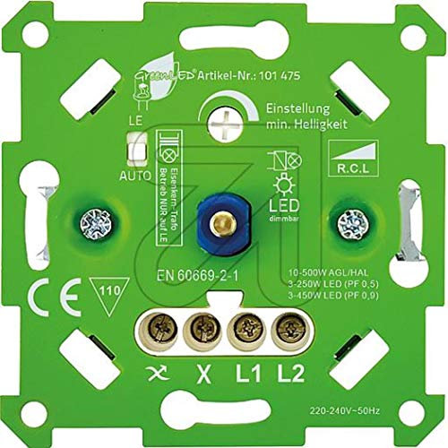 GreenLED Auto-Detekt-Dimmer für LED und Standard autom. Auswahl Dimmmodus + separat LE (9829101475)