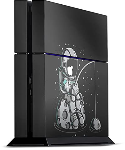 DeinDesign Skin kompatibel mit Sony Playstation 4 PS4 Folie Sticker Angeln Astronaut Weltall