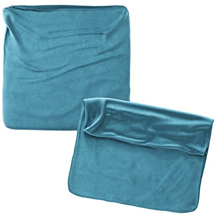 RC ocio Cojines Sofa 55x55 Color Azul Pack de 2 Fundas de cojin Decorativos para Sofa, Cama, Salon/Funda de Terciopelo Elegantes y Modernas para la decoración del hogar sin Relleno