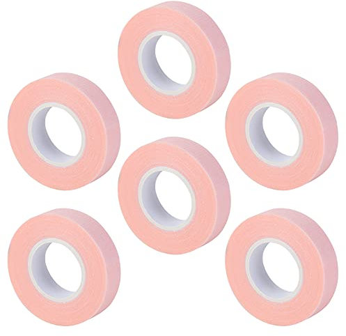 6 Rollen Rosa Wimpern Tape YUTOU Micropore Wimpern klebeband Wimpernverlängerung Band für Wimpern Lash Extension(0,5 Zoll)