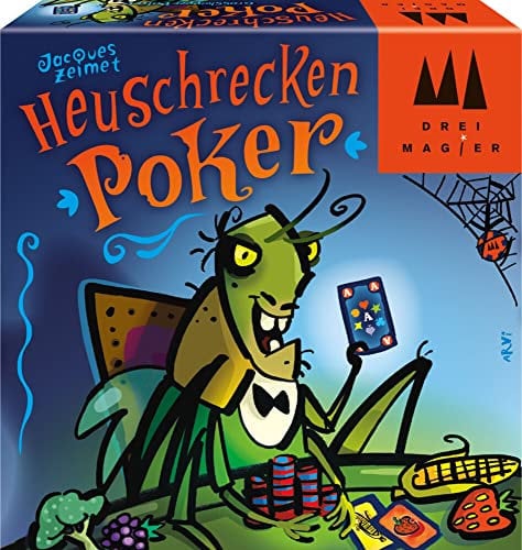 Schmidt Spiele 40893 Heuschrecken Poker, DREI Magier Kartenspiel, bunt