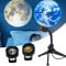 Moon Earth Projektion LED Lampe, 3D Mond Erdeprojektorlampe 360 ° Drehbare Halterung Planet Projektionslampe, Atmosphäre Nachtlicht, Stimmungslichter, Für Kinderzimmer, Party, Fotografie, Home Deco
