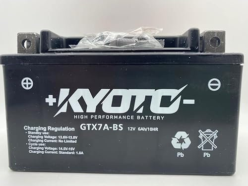 Kyoto battery GTX7A-BS | Batteria di ricambio da moto per KYMCO Agility 125 2006-2008