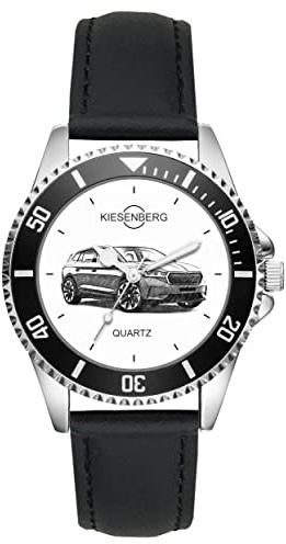 KIESENBERG Herrenuhr Enyaq iv seit 2020 Fan Armbanduhr Geschenk Analog Quartz Lederarmband Uhr L-5816