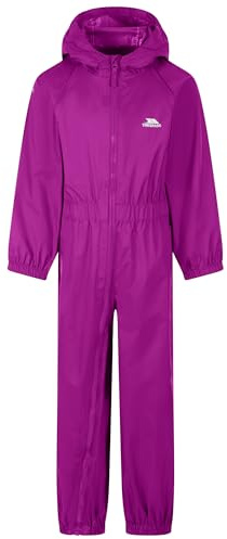 Trespass Unisex Kids Button Waterproof Rain Suit With Hood