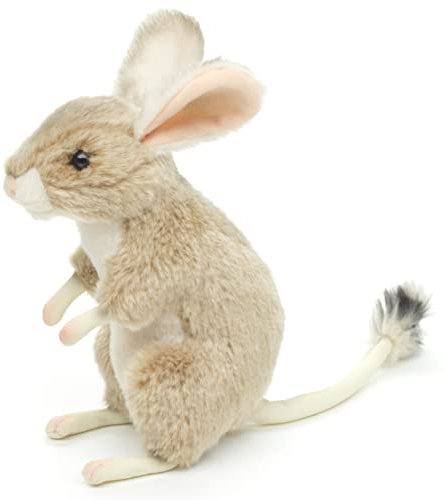 Uni-Toys - Wüstenspringmaus, stehend - 17 cm (Höhe) - Plüsch-Maus, Wüstenmaus - Plüschtier, Kuscheltier
