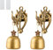 CAIRIAC Vintage Metal Doorbell Retro Classic Magnetic Wind Chimes Decoration for Shopkeepers, Wall Door Ornaments Indoor Outdoor Elephant Doorbell (2 Pack)