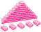 50 Pcs Mini Nail Buffer, 100/180 Grit Nail Buffer Blocks for Natural, Gel & Acrylic Nails, Double Sided Buffing Block for Home & Salon Use (Pink)